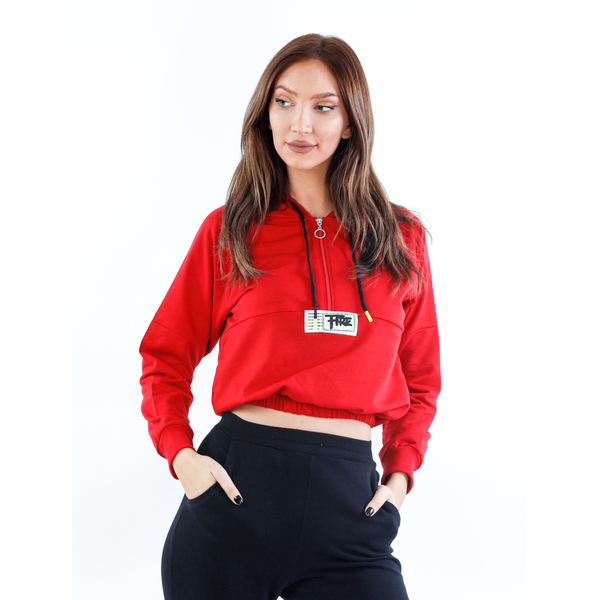 Hanorac Dama Streetstyle Rosu