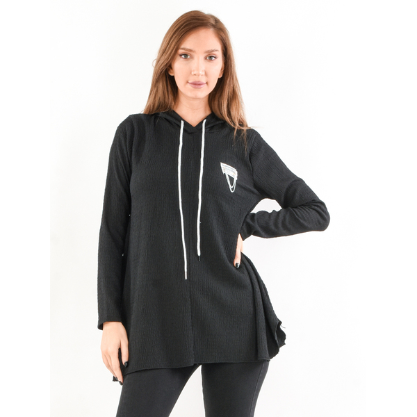 Hanorac Dama SilverChain Negru