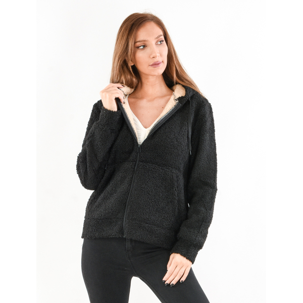 Hanorac Dama Comfy Puf Negru