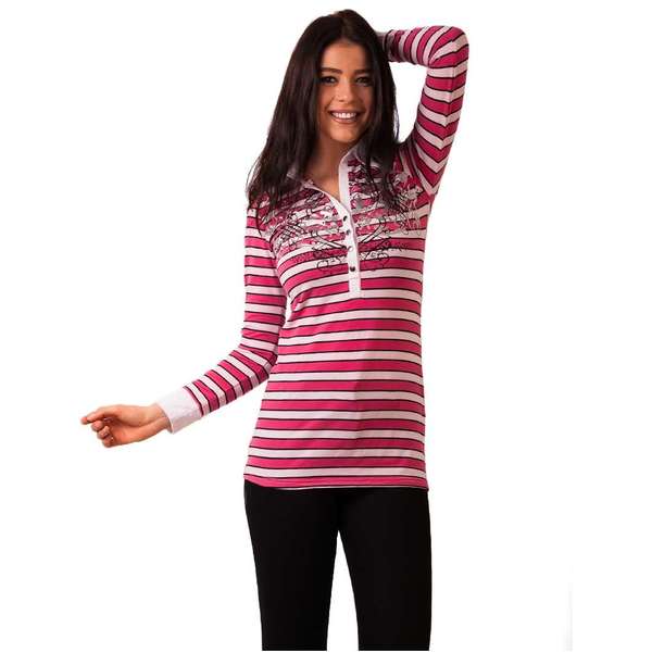 Bluza Dama Cu Imprimeu Metalic Fucsia Si Roz