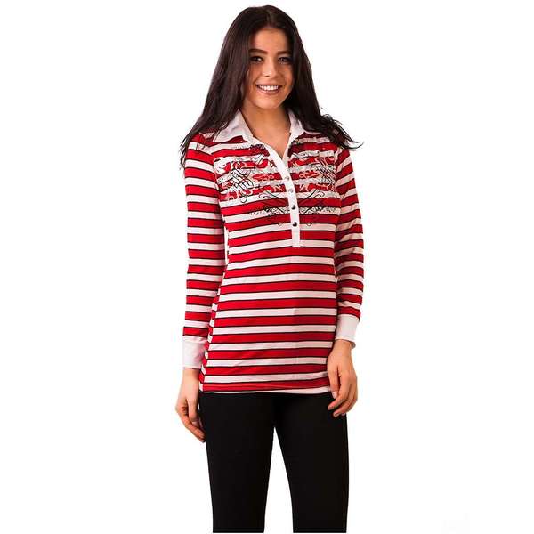 Bluza Dama Cu Imprimeu Metalic Rosu Si Roz