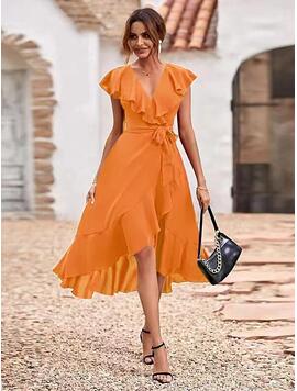 Rochie Dama Felisha Portocaliu