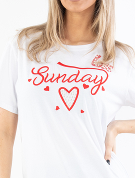 Tricou Dama Miranda Two Alb
