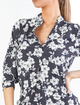 Bluza Dama Kyome Five Bleumarin si Alb