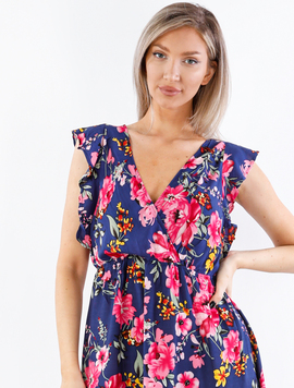 Rochie Dama Yhnola One Bleumarin si Roz