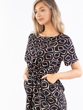 Rochie Dama Loryseth One Negru si Bej