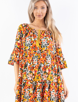 Rochie Dama Hershmy Three Portocaliu