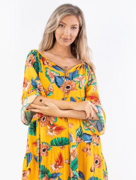 Rochie Dama Hershmy Six Mustar