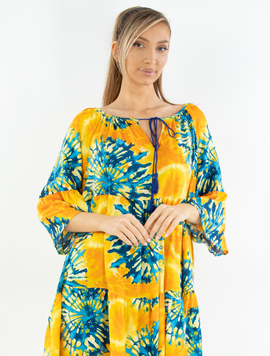 Rochie Dama Hershmy Nine Galben
