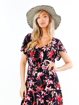 Rochie Dama Brennan Two Negru si Mov