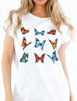 Tricou Dama Buytha Two Alb