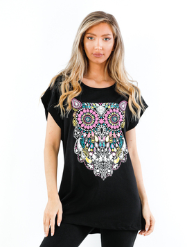 Tricou Dama Buytha Three Negru