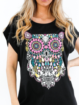 Tricou Dama Buytha Three Negru