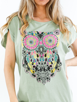 Tricou Dama Buytha Three Vernil