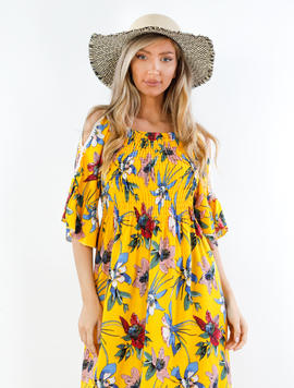 Rochie Dama Fiona Twenty Two Galben