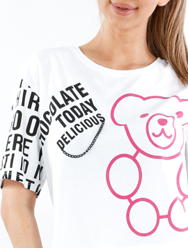 Tricou Dama Tricot Suby Alb
