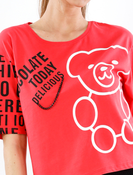Tricou Dama Tricot Suby Rosu