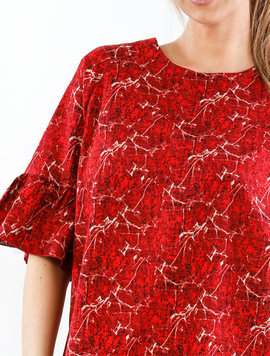 Bluza Dama Panza Meggy Rosu