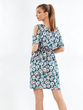 Rochie Dama Yellys Twenty Verde si Alb