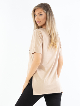 Tricou Dama Tricot Ghnona Bej