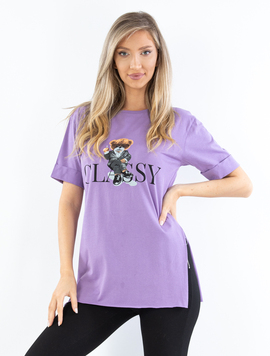 Tricou Dama Tricot Ghnona Mov
