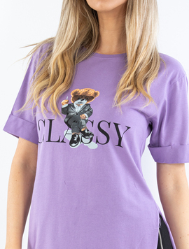 Tricou Dama Tricot Ghnona Mov
