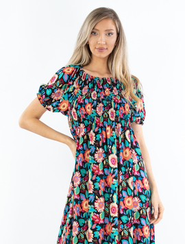 Rochie Dama Panza Katyshea Thirty Negru si Verde