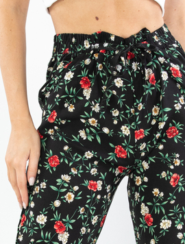 Pantaloni Dama Panza Kyoth Negru si Verde