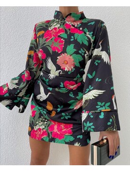 Rochie Dama Satin Gheysha Negru