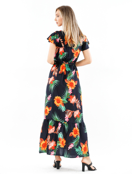 Rochie Dama Panza Lytha One Negru si Portocaliu