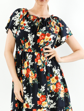 Rochie Dama Andona One Negru si Bej