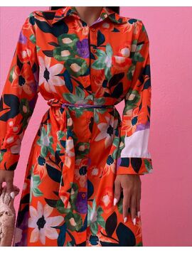 Rochie Dama Dorhyda Portocaliu