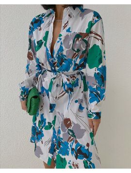 Rochie Dama Panza Symbo One Albastru