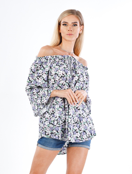 Bluza Dama Mikki Twenty Nine Mov si Alb
