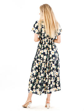 Rochie Dama Brennan Fourteen Negru si Galben