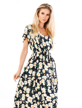 Rochie Dama Brennan Fourteen Negru si Galben