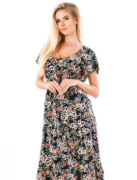 Rochie Dama Brennan Twenty Three Negru si Verde