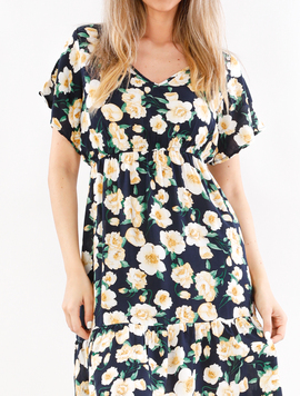 Rochie Dama Montague Twenty One Negru si Galben