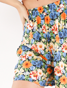 Pantaloni Dama Clementhe Four Galben si Bleu