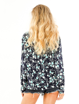 Bluza Dama Lycra ComfylLoose Bleumarin Turcoaz