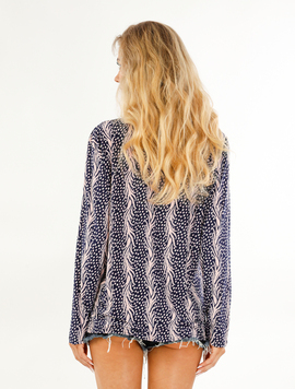 Bluza Dama Lycra ComfylLoose Bleumarin Roz