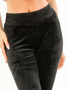 Pantaloni Dama Catifea ConfortVelvet Negru
