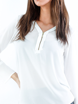 Bluza Voal Dama LaceDevil Alb