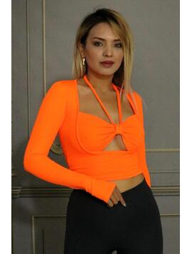 Bluza Dama PrintBlouse Portocaliu