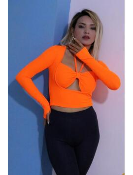 Bluza Dama PrintBlouse Portocaliu