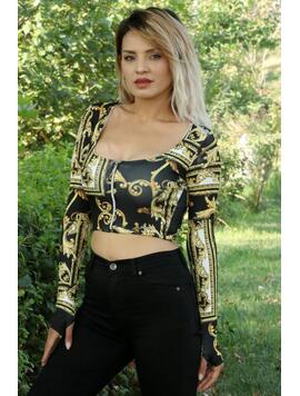 Bluza Dama Zipper Auriu Negru