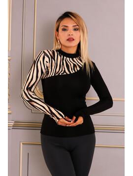 Bluza Dama AnimalPrint Bej
