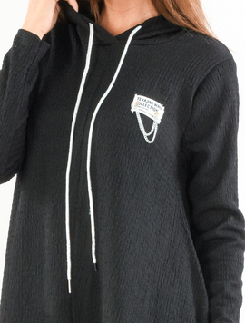 Hanorac Dama SilverChain Negru