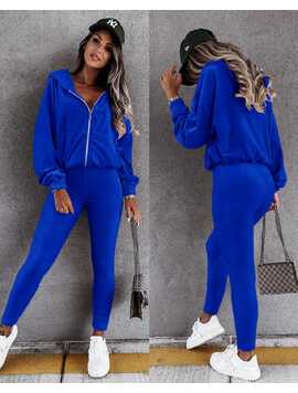 Trening Dama Catifea Paris Albastru