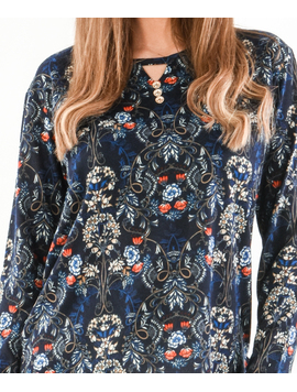 Bluza Dama Abstract Bleumarin